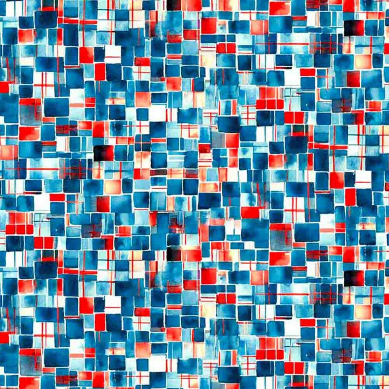 COLEÇÃO NAUTICO - TRIC. EST. DIGITAL - COMPOSE XADREZ AZUL CL NAUTICO