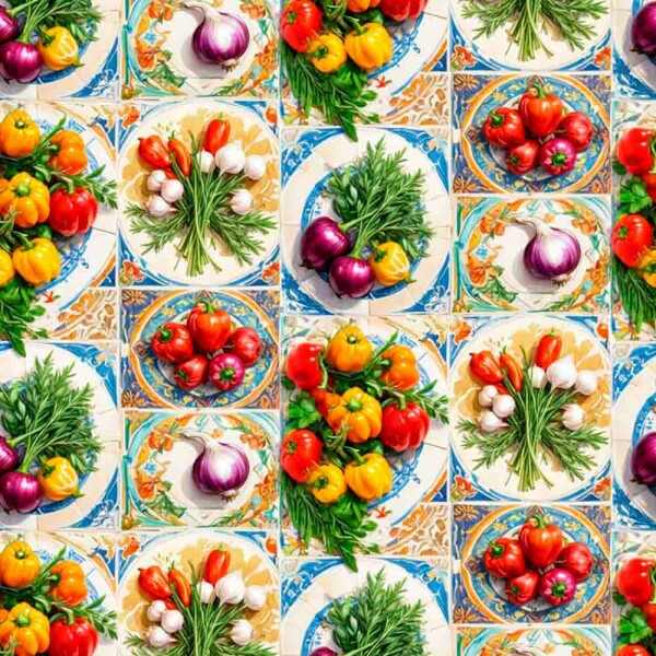 FV25 - COLEÇÃO TEMPEROS - TRIC. EST. DIGITAL - TEMPEROS/AZULEJOS - 92090-001