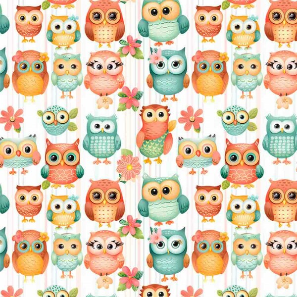 COLEÇÃO CORU JANETE  - TRIC. EST. DIGITAL - CORUJAS PEQUENAS - 92104-001