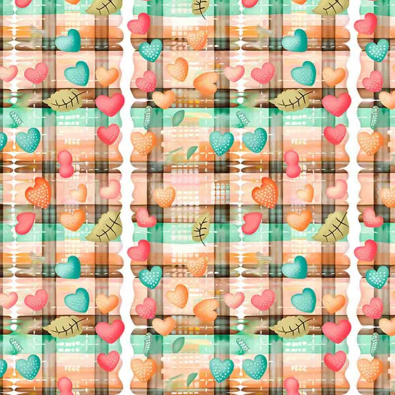 COLEÇÃO CORU JANETE  - TRIC. EST. DIGITAL - XADREZ COM CORAÇÃO - 92102-001