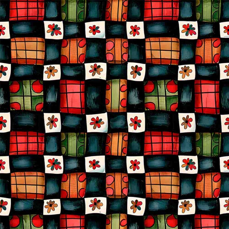 COLEÇÃO FRUTAS COUNTRY -  TRIC. EST. DIGITAL - PATCHWORK - 92109-001