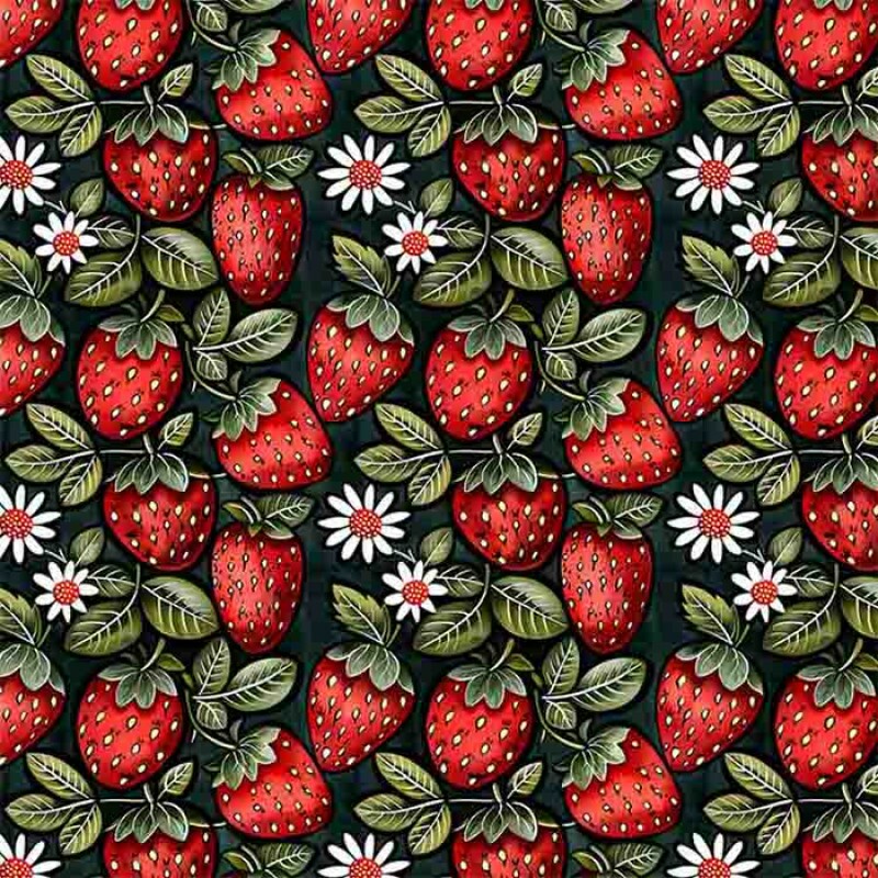 COLEÇÃO FRUTAS COUNTRY -  TRIC. EST. DIGITAL - MORANGO - 92113-001