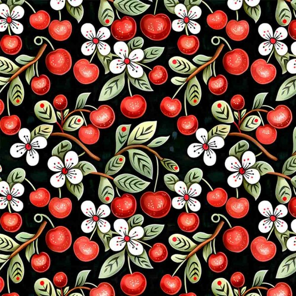 COLEÇÃO FRUTAS COUNTRY -  TRIC. EST. DIGITAL - CEREJA - 92114-001