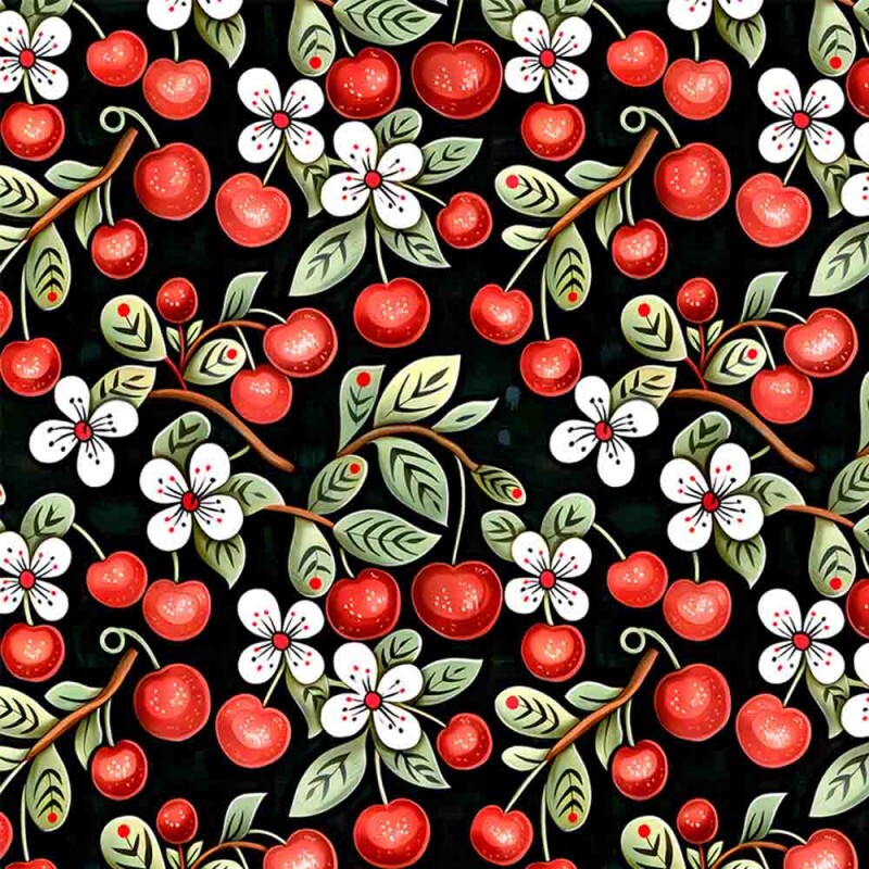 COLEÇÃO FRUTAS COUNTRY -  TRIC. EST. DIGITAL - CEREJA - 92114-001