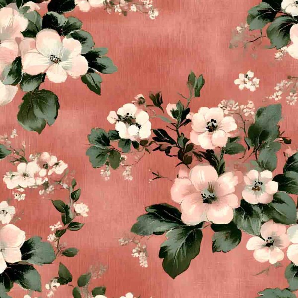 FV25 - COLEÇÃO OLD ROSE - TRIC. EST. DIGITAL - FLORAL MENOR - 92125-001