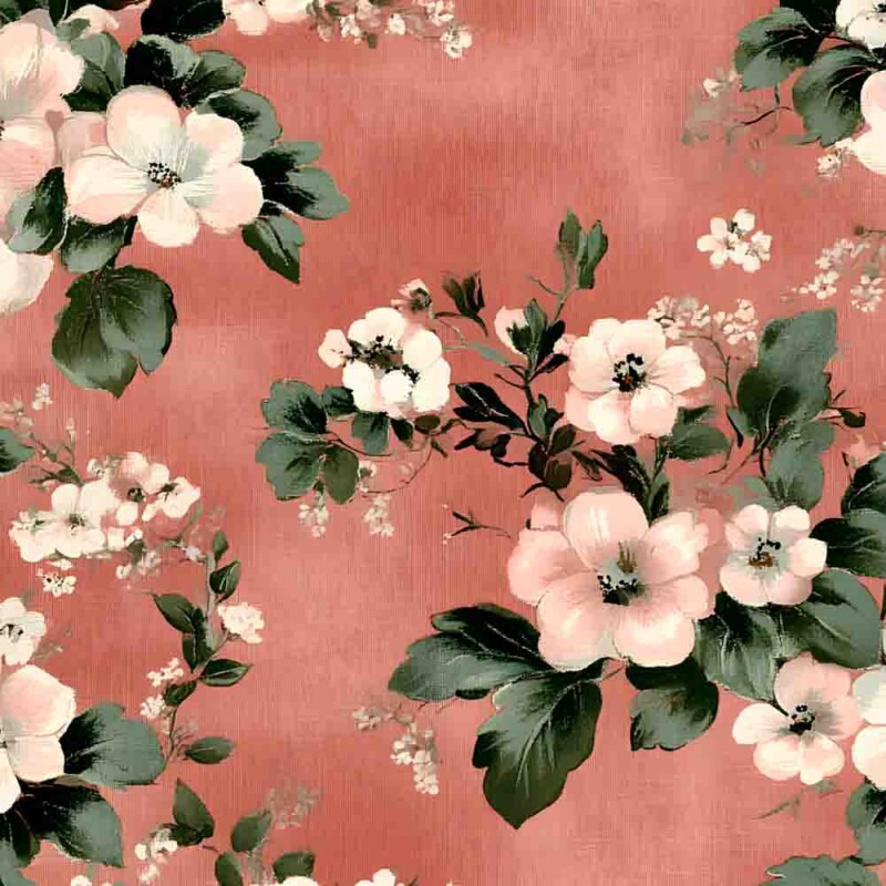 FV25 - COLEÇÃO OLD ROSE - TRIC. EST. DIGITAL - FLORAL MENOR - 92125-001