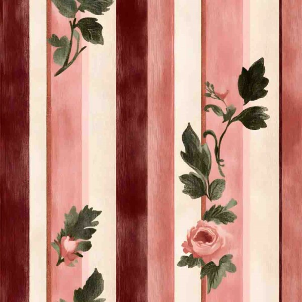 FV25 - COLEÇÃO OLD ROSE - TRIC. EST. DIGITAL - FLORAL COM LISTRAS - 92128-001