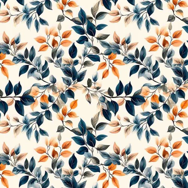 COLEÇÃO ORANGE NAVY  - TRIC. EST. DIGITAL - RAMOS FUNDO CLARO - 92117-001