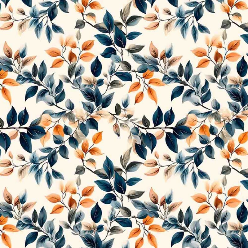 COLEÇÃO ORANGE NAVY  - TRIC. EST. DIGITAL - RAMOS FUNDO CLARO - 92117-001