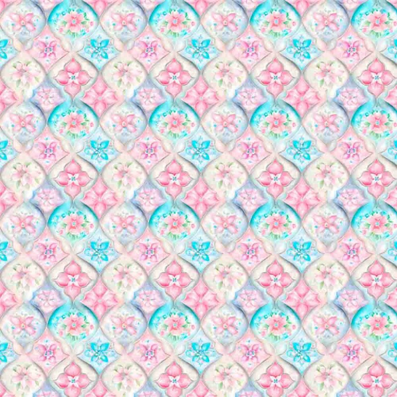 FV25 - COLEÇÃO FLORAL PEACE  - TRIC. EST. DIGITAL - ARABESCO - 94909-001