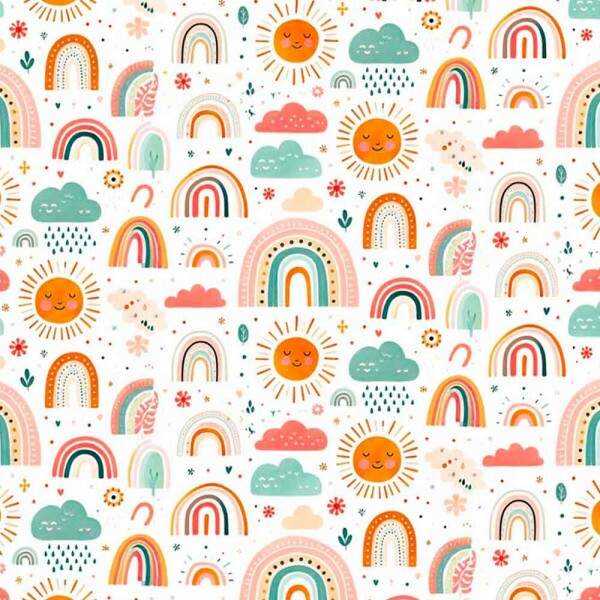 COLEÇÃO RAINBOW FOX -  TRIC EST DIGITAL - LARG 1,50 - ARCO IRIS - 93251-001