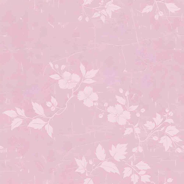 AB25 - COLEÇÃO FLORAL COTTON - TRIC EST DIGITAL - LARG 1,50m - TEXTURA ROSA