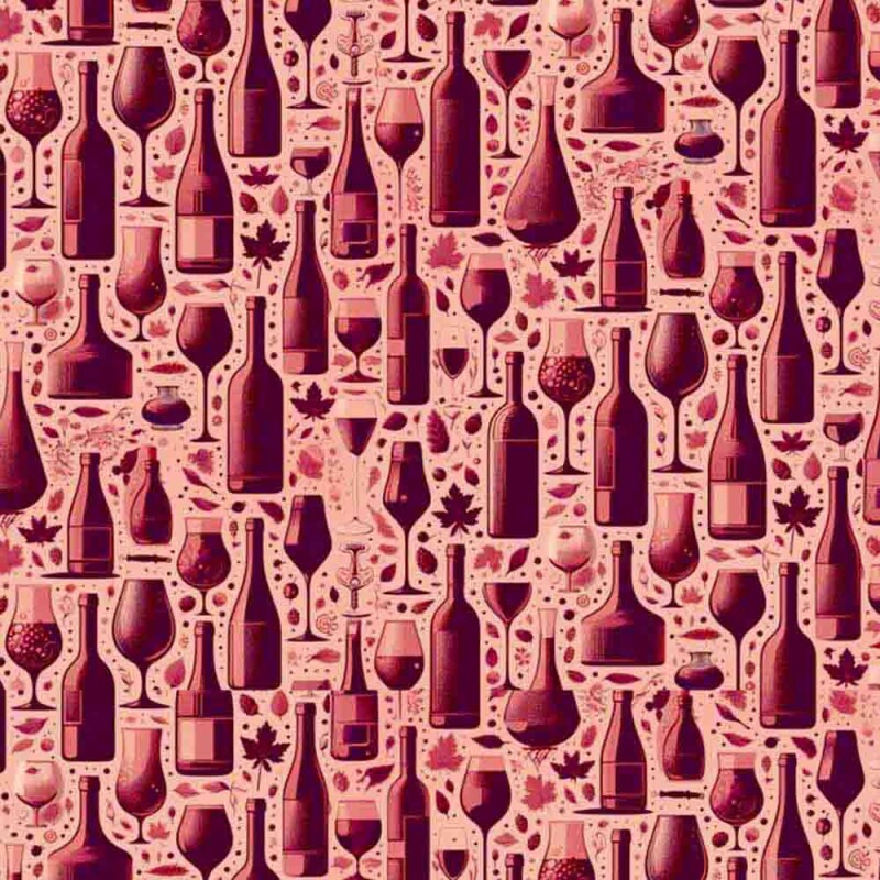 COLEÇÃO WINE & CO - TRIC EST DIGITAL - LARG 1,50m - GARRAFAS E COPOS