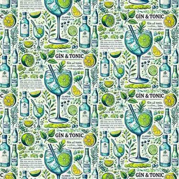 COLEÇÃO DRINKS - TRIC EST DIGITAL - LARG 1,50m - GIN TONICA - 94068-001