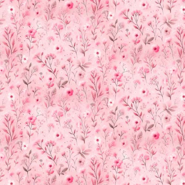 COLEÇÃO SERENITY - TRIC EST DIGITAL - LARG 1,50 - FLORAL FUNDO ROSA - 94075-002