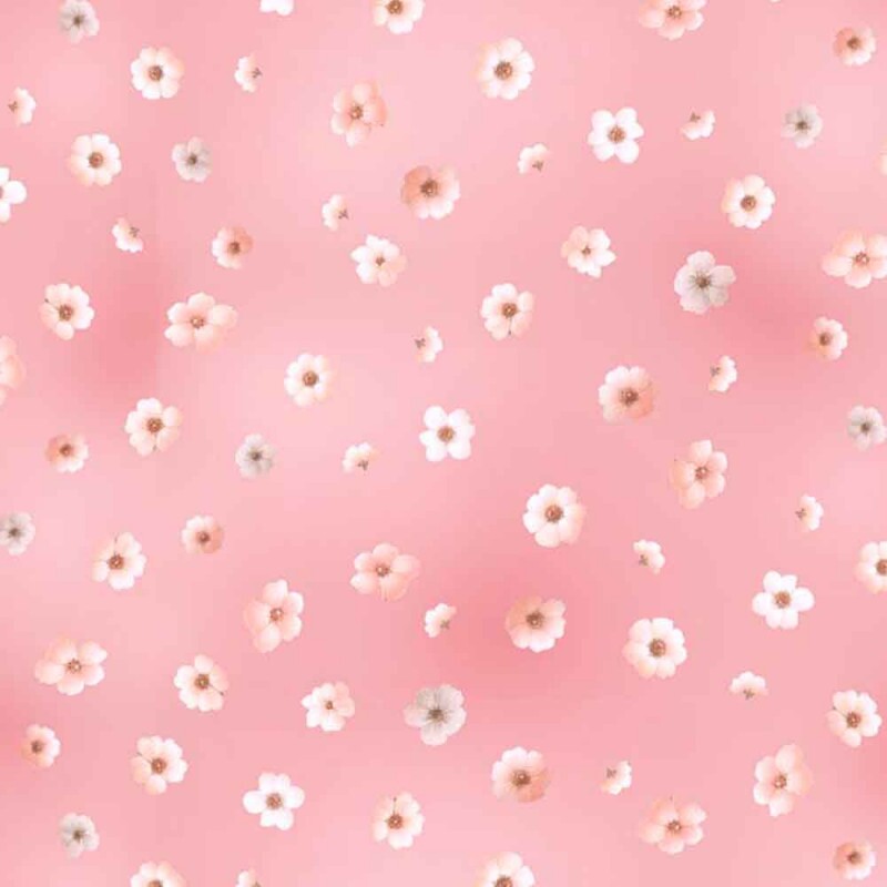 COLEÇÃO SERENITY - TRIC EST DIGITAL - LARG 1,50 - FLORAL ESPACADO FUNDO ROSA - 94077-002