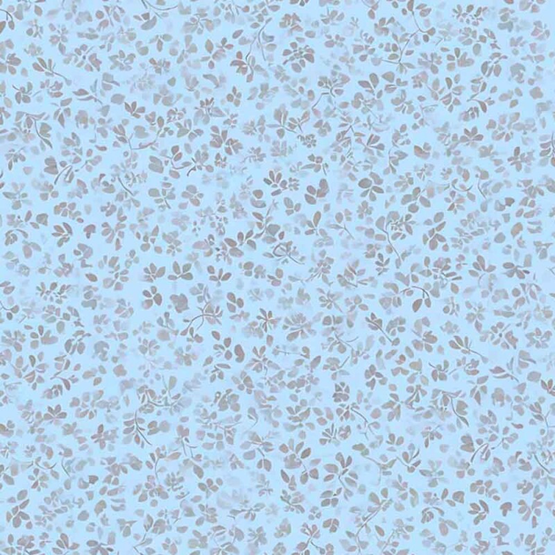 COLEÇÃO SERENITY - TRIC EST DIGITAL - LARG 1,50 - FLORAL MIUDO TEXTURA FUNDO AZUL - 94078-004