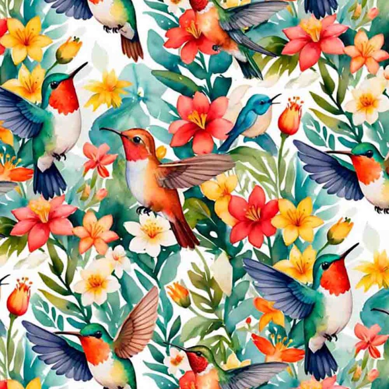 COLEÇÃO FREE SPIRIT - TRIC EST DIGITAL - LARG 1,50 - BEIJA-FLOR