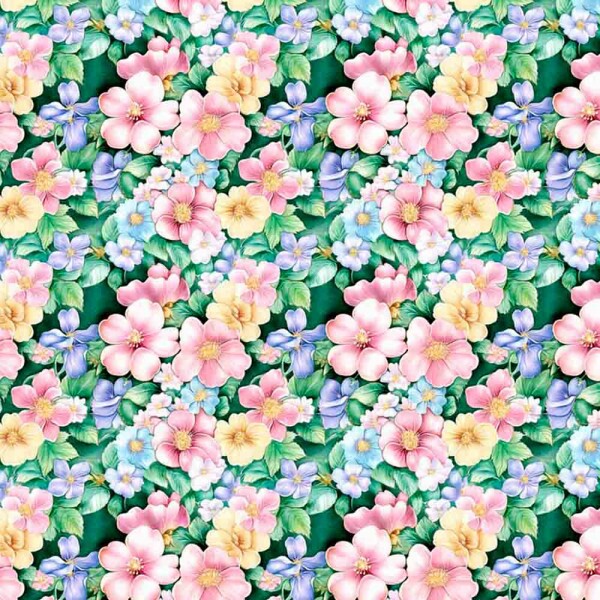 COLEÇÃO GREEN PURPLE - TRIC EST DIGITAL - LARG 1,50 -FLORAL PEQUENO