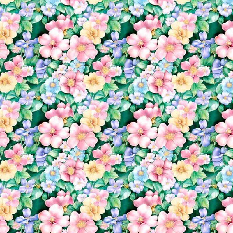 COLEÇÃO GREEN PURPLE - TRIC EST DIGITAL - LARG 1,50 -FLORAL PEQUENO
