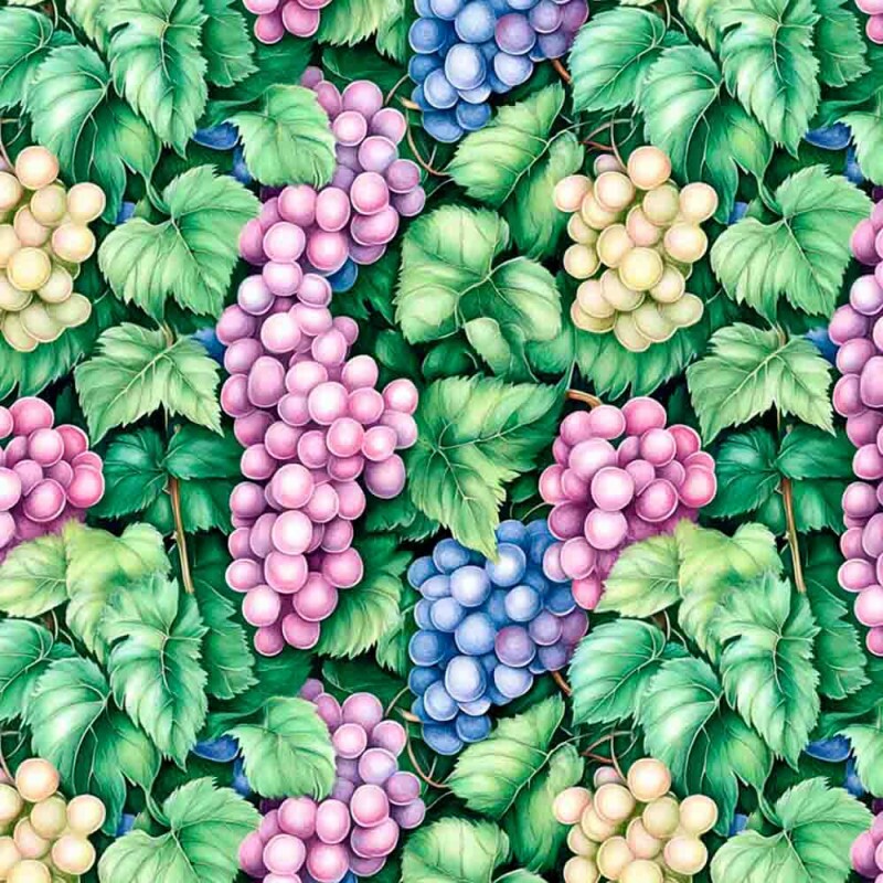 COLEÇÃO GREEN PURPLE - TRIC EST DIGITAL - LARG 1,50 -CACHOS DE UVA