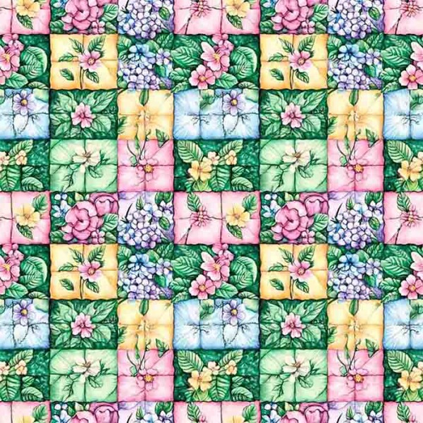 COLEÇÃO GREEN PURPLE - TRIC EST DIGITAL - LARG 1,50 -PATCH FLORAL 2