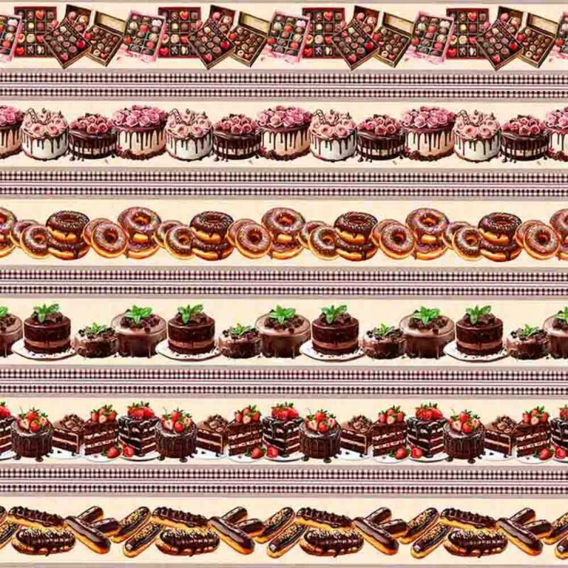 COLEÇÃO BARRADOS - TRIC EST DIGITAL - LARG 1,50 - BARRADO CHOCOLATE