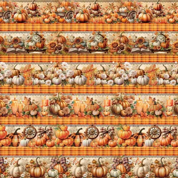 COLEÇÃO ABOBORAS VINTAGE - TRIC EST DIGITAL - LARG 1,50 - BARRADO DE ABOBORAS - 96046/001