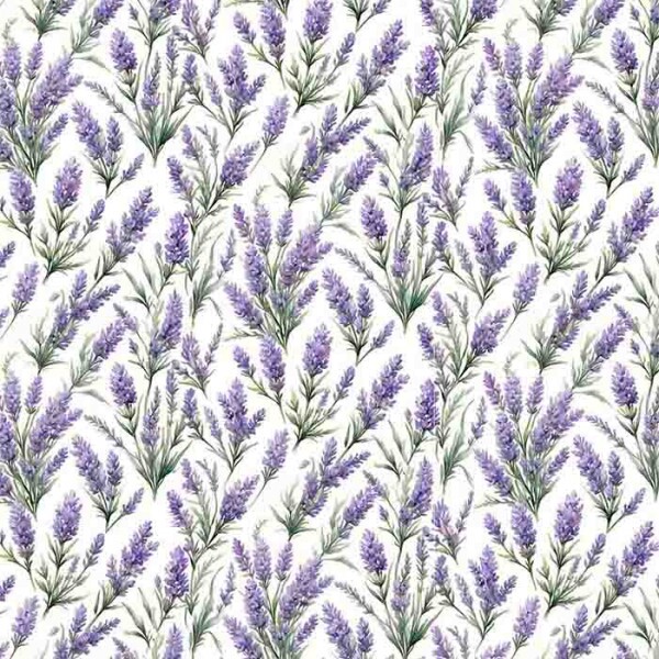 JN25 - TRICOL. COLEÇÃO LAVANDA - LAVANDAS SOLTAS - 100% ALGODÃO - 96358/001