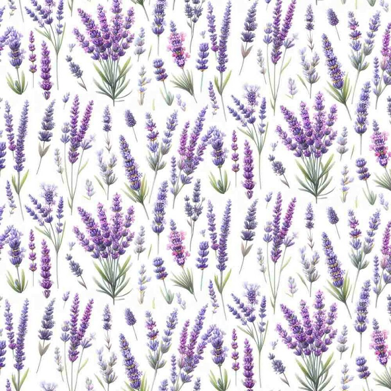 JN25 - TRICOL. COLEÇÃO LAVANDA - LAVANDA RAMOS - 100% ALGODÃO - 96362/001