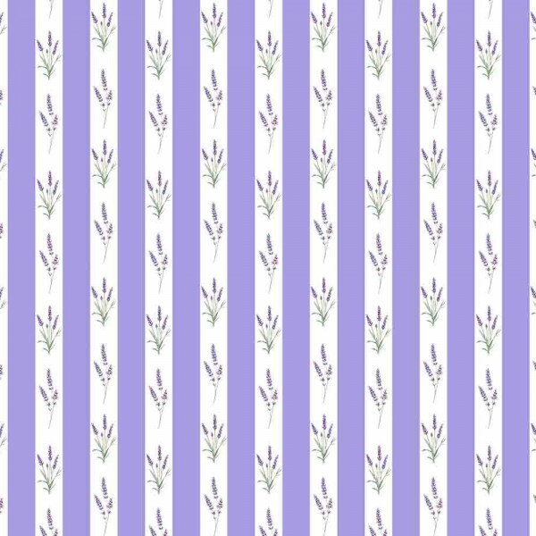 JN25 - TRICOL. COLEÇÃO LAVANDA - LISTRADO LILAS E LAVANDAS - 100% ALGODÃO 96364-001