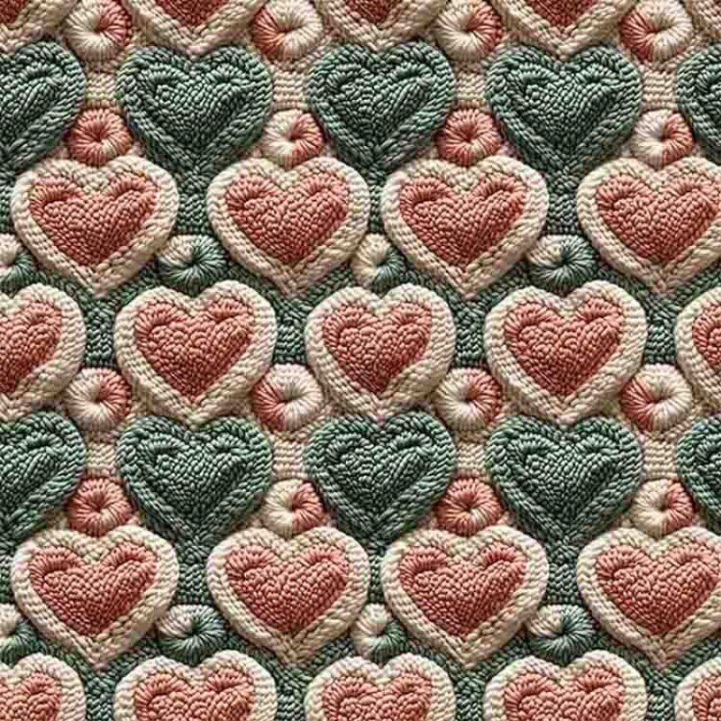 MI25 - TRICOL. COLEÇÃO MOSS - CORAÇÃO CROCHE - 100% ALGODÃO 96373/001