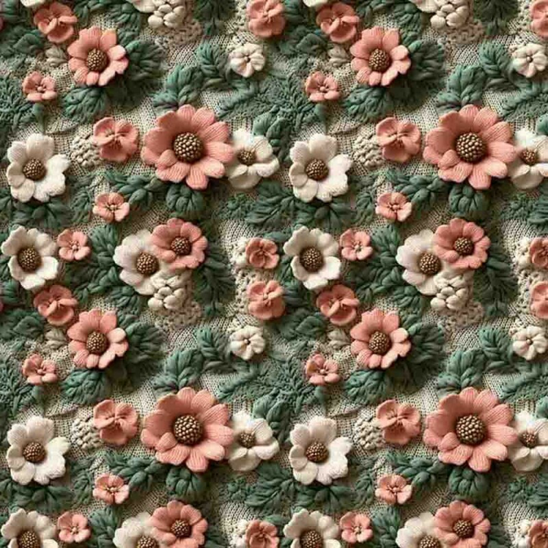 MI25 - TRICOL. COLEÇÃO MOSS - FLOR CROCHE - 100% ALGODÃO 96374/001