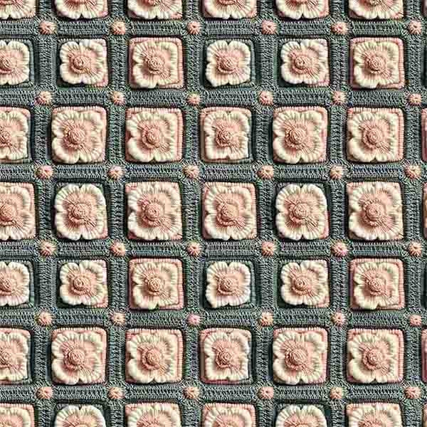 MI25 - TRICOL. COLEÇÃO MOSS - PATCHWORK CROCHE - 100% ALGODÃO  96376/001