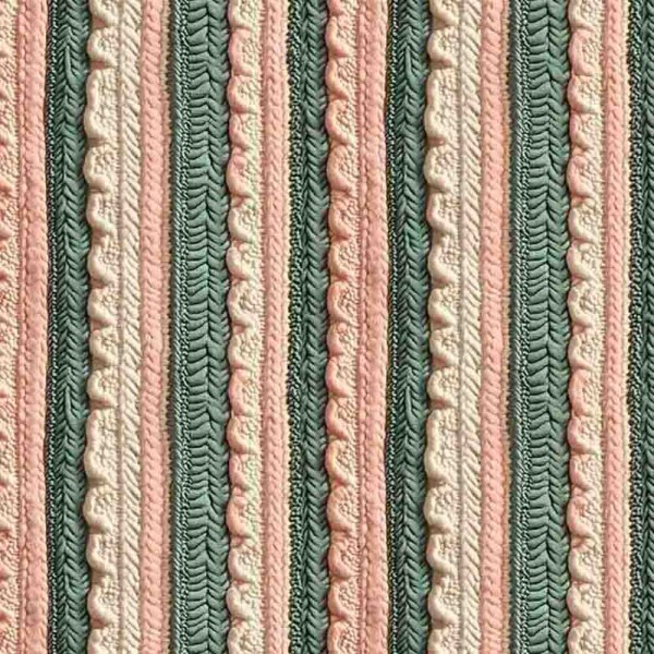 MI25 - TRICOL. COLEÇÃO MOSS LISTRADO CROCHE - 96375/001 - 100% ALGODAO