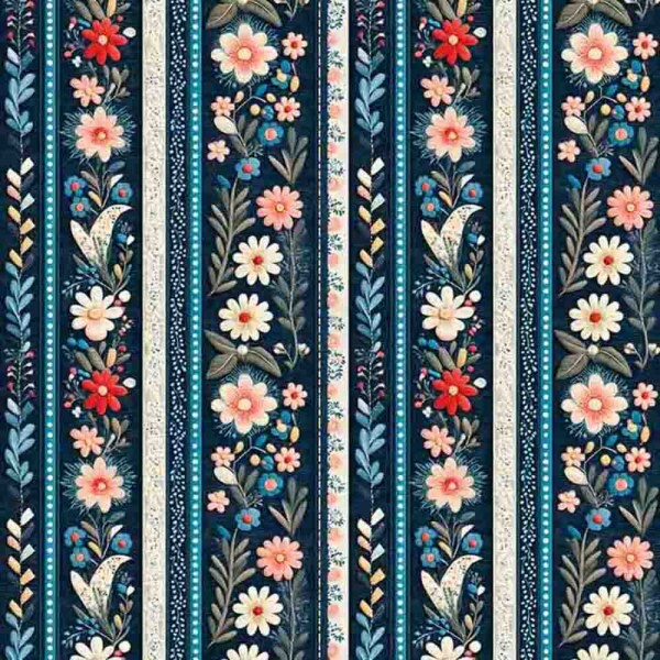 MI25 - TRICOLINE 100% ALGODÃO DIGITAL COLEÇÃO LUNA - LISTRADO