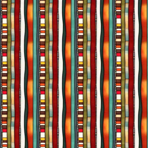 TRICOLINE 100% ALGODÃO DIGITAL  - LIKEWOOD - LISTRADO