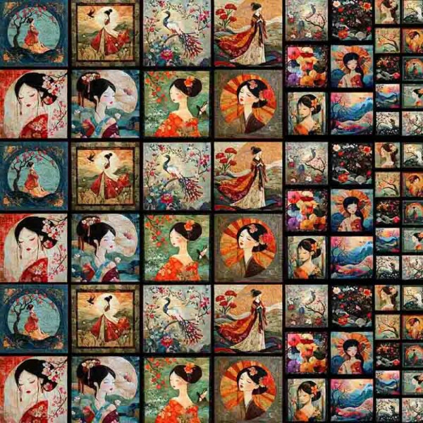 BS - TRICOL. - PAINEL JAPAO - 100% ALGODÃO - 97158/001