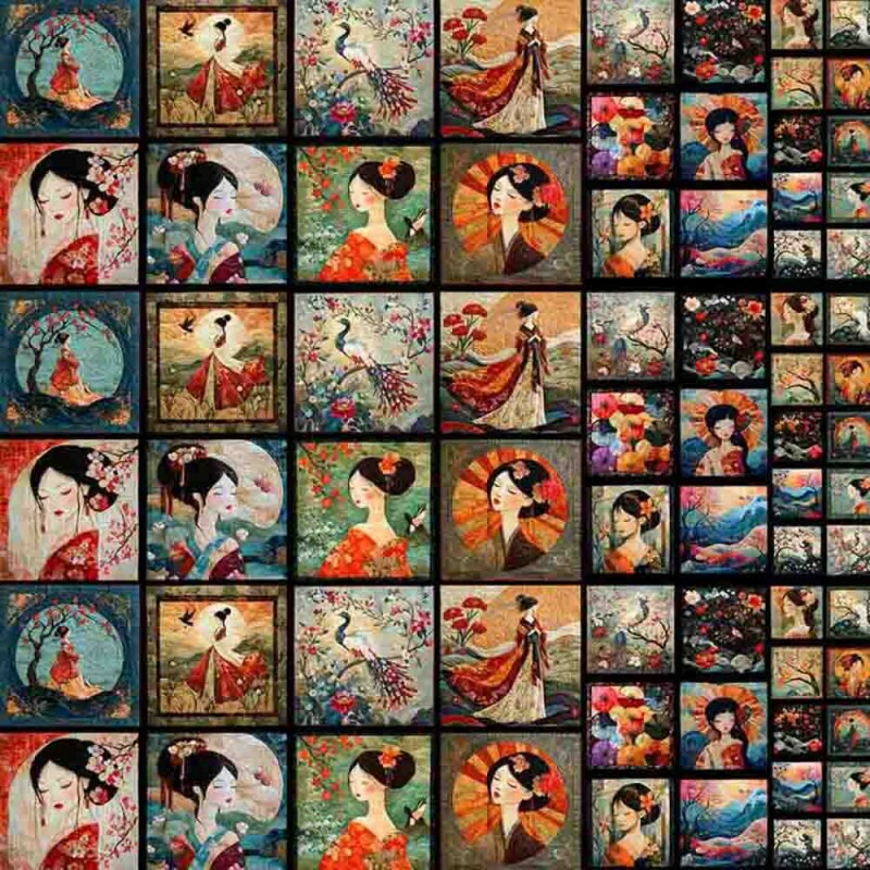 BS - TRICOL. - PAINEL JAPAO - 100% ALGODÃO - 97158/001