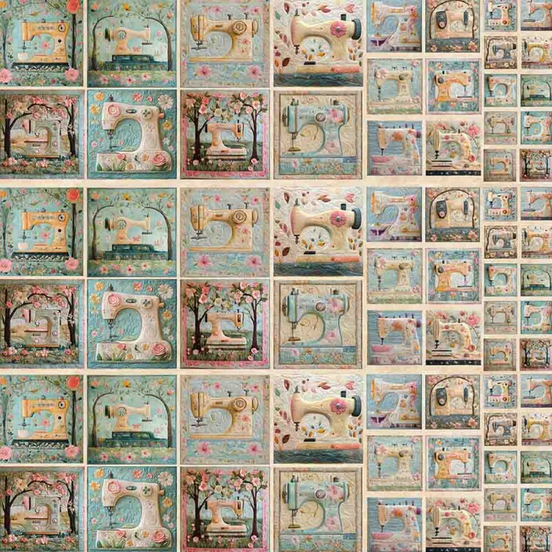 BS - TRICOL. PAINEL MAQUINA DE COSTURA - 100% ALGODÃO - 97160/001