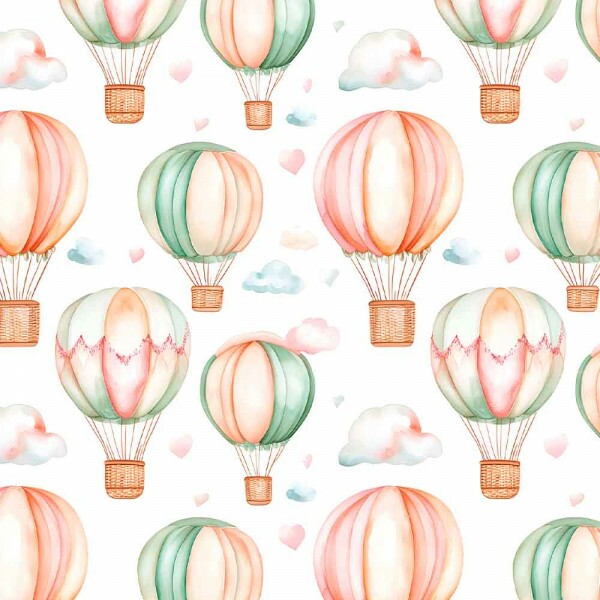 JUN25 - TRICOLINE 100% ALGODÃO DIGITAL  - HEAVEN - BALÃO