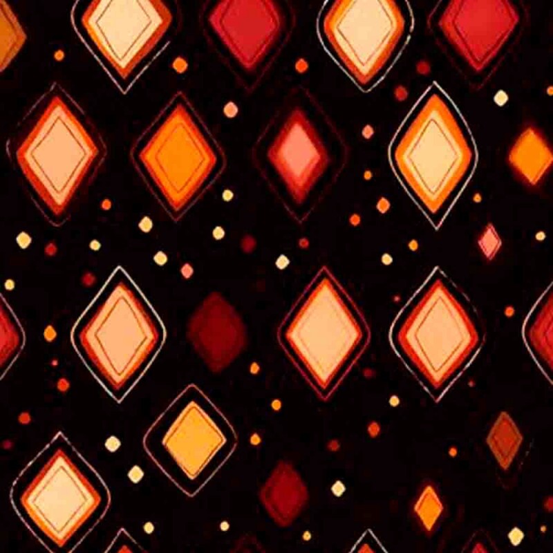 JL25 - TRICOLINE 100% ALGODÃO DIGITAL  - LARG 1,50m - ANDES- GEOMÉTRICO LOSANGOS