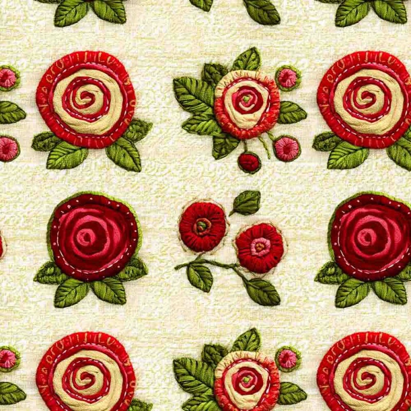 JN25 - TRICOLINE 100% ALGODÃO DIGITAL  -VERVER  - FLORAL PEQUENO FUNDO BEGE