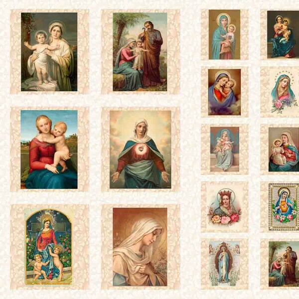 BS - TRICOL. COLEÇÃO RELIGIOUS - IMAGENS - 100% ALGODÃO -  99158/001