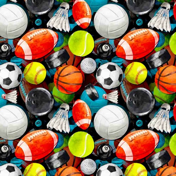 AG25 - TRICOLINE 100% ALGODÃO DIGITAL  -COLEÇÃO SPORTS - VARIOS ESPORTES