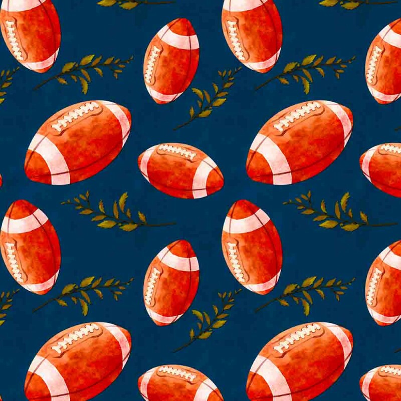 AG25 - TRICOLINE 100% ALGODÃO DIGITAL  -COLEÇÃO SPORTS - BOLA DE RUGBY