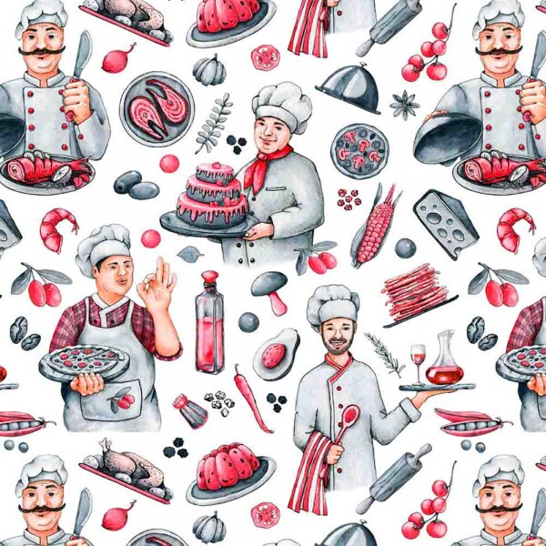 AG25 - TRICOLINE COLEÇÃO COZINHEIROS - COZINHEIRO MENOR - 100% ALGODÃO  00682/001