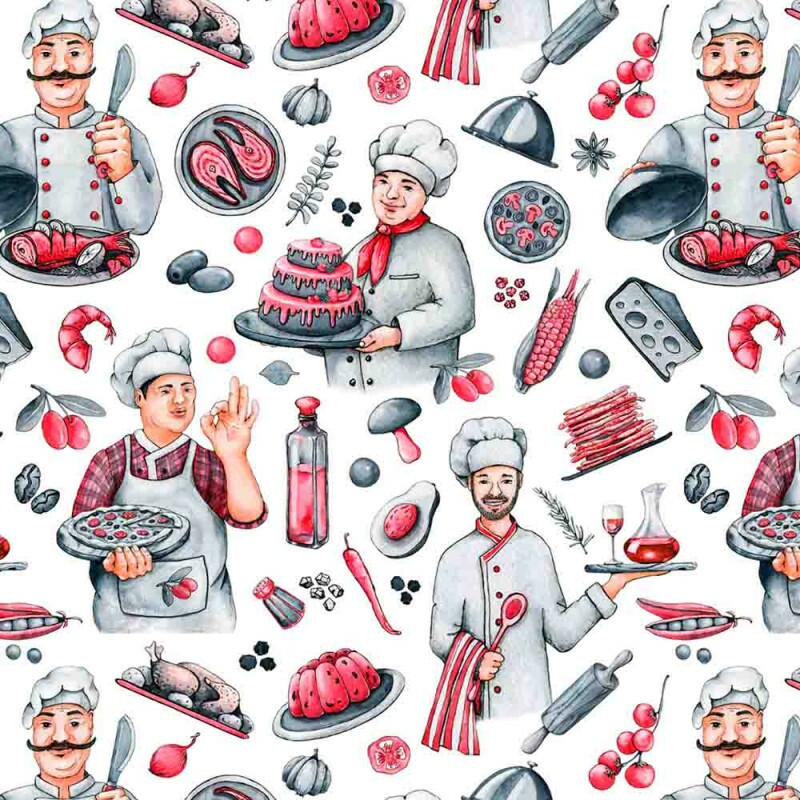 AG25 - TRICOLINE COLEÇÃO COZINHEIROS - COZINHEIRO MENOR - 100% ALGODÃO  00682/001