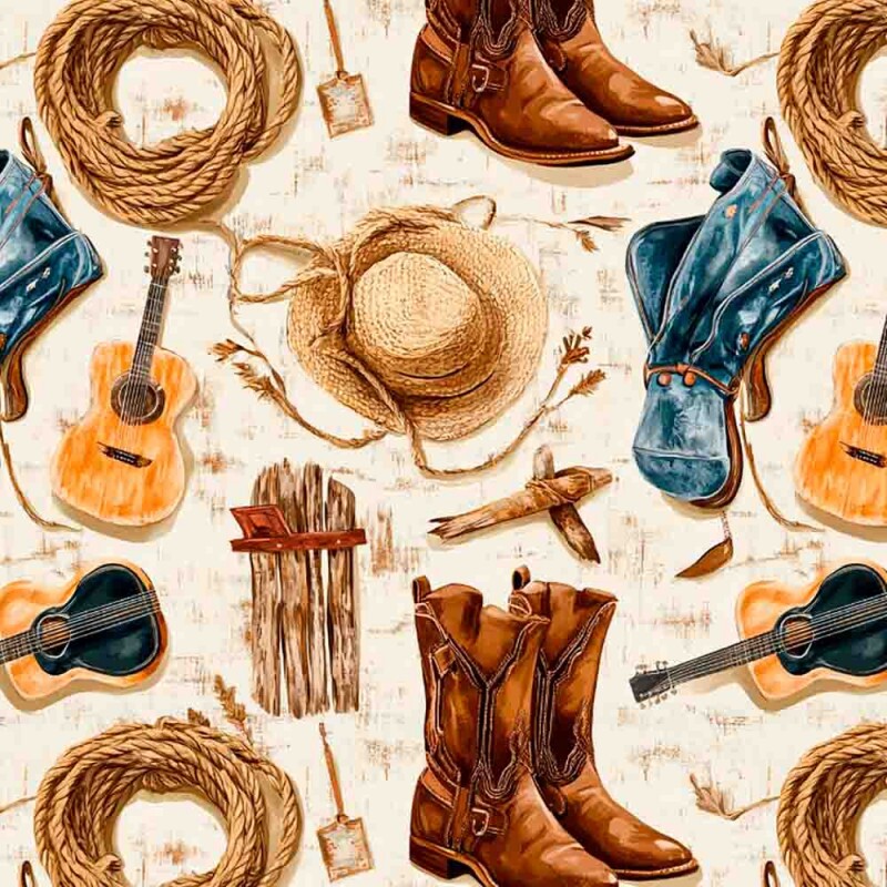 AG25 - TRICOL. COLEÇÃO SERTANEJO - ACESSORIOS - 100% ALGODÃO 00688/001