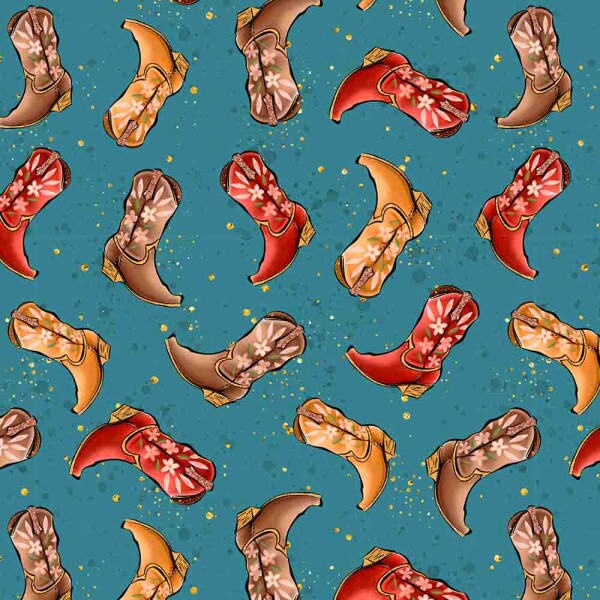 AG25 - TRICOL. COLEÇÃO SERTANEJO - BOTAS - 100% ALGODÃO 00690/001